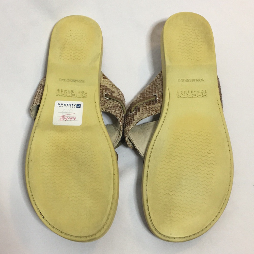 Sperry Top-Sider Brown & Tan Python Sandals - image 4